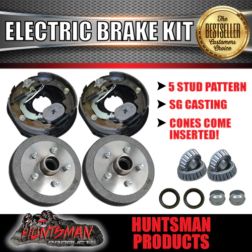 10" 5 Stud Trailer Electric Drum Brake & Coupling Kit. - Image 8