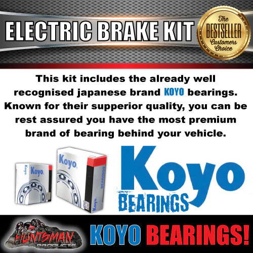 10" 6 Stud Trailer Electric Brake & Coupling Kit + Japanese Bearings! - Image 4