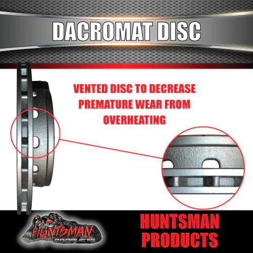 10.9" Dacromet Ventilated Trailer Caravan Hydraulic Disc Full Brake Kit. - Image 3