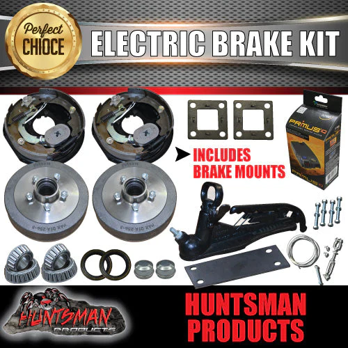10" Parallel Trailer Electric Brake Kit inc Coupling Kit & IQ Controller - Image 2