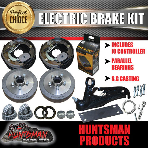10" Parallel Trailer Electric Brake Kit inc Coupling Kit & IQ Controller. - Image 2