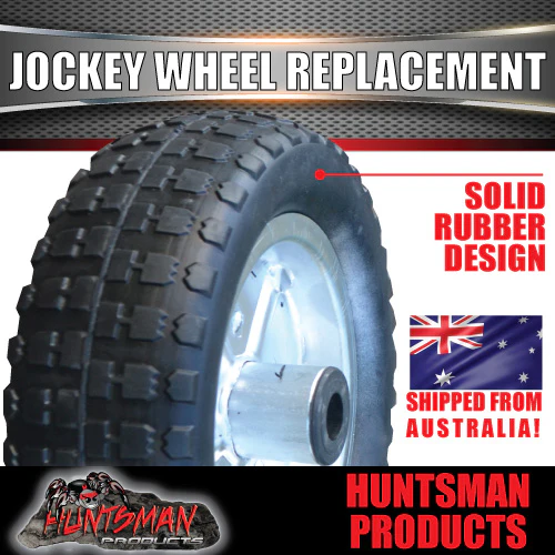 10" Trailer Caravan Replacement Rubber Wheel for 10" Jockey Wheel. - Image 2