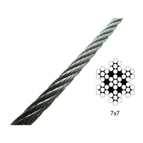 100 Metres Zinc Plated 7x7 steel 4mm Wire Cable Rope - Image 3