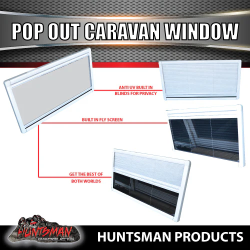 1000mm x 500mm Caravan, Horse Float, motorhome Push Out Window - Image 3