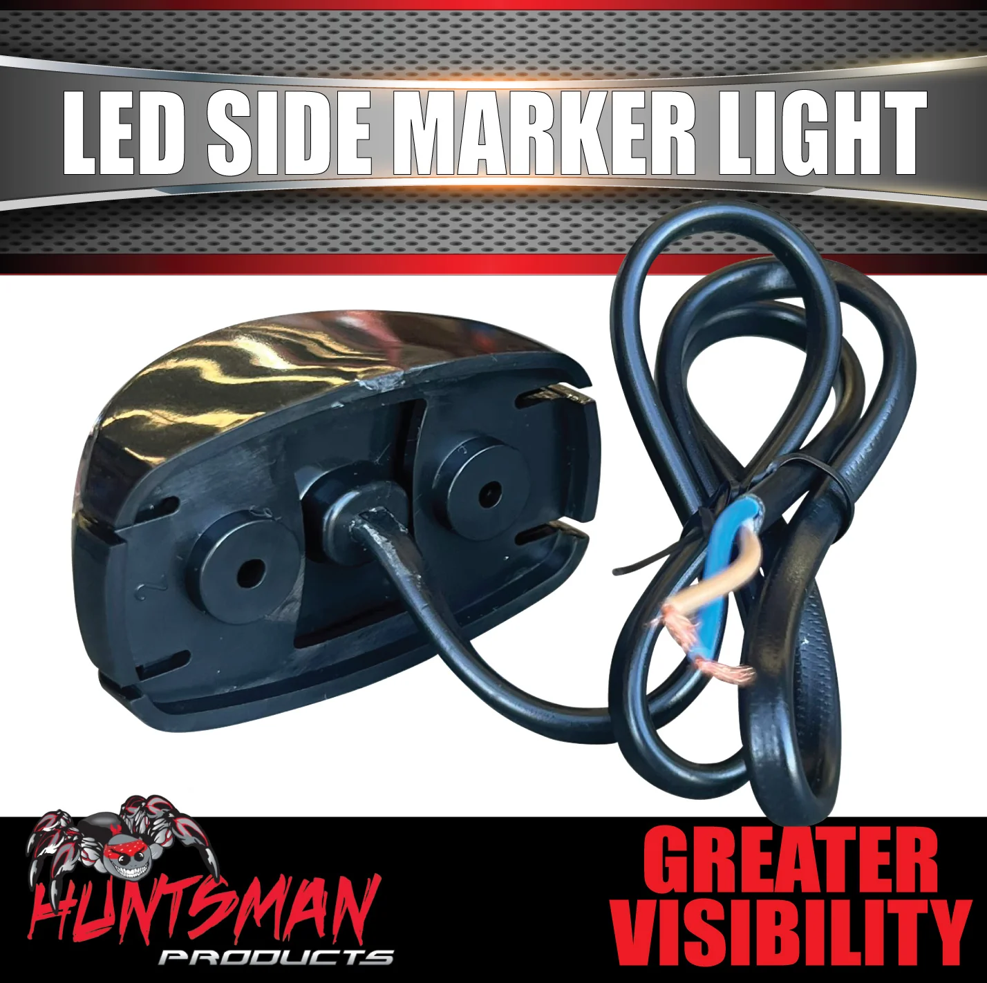 Huntsman clearance LED Truck Trailer Side Marker Light lamp 10-30 Volt Red Amber - Image 3