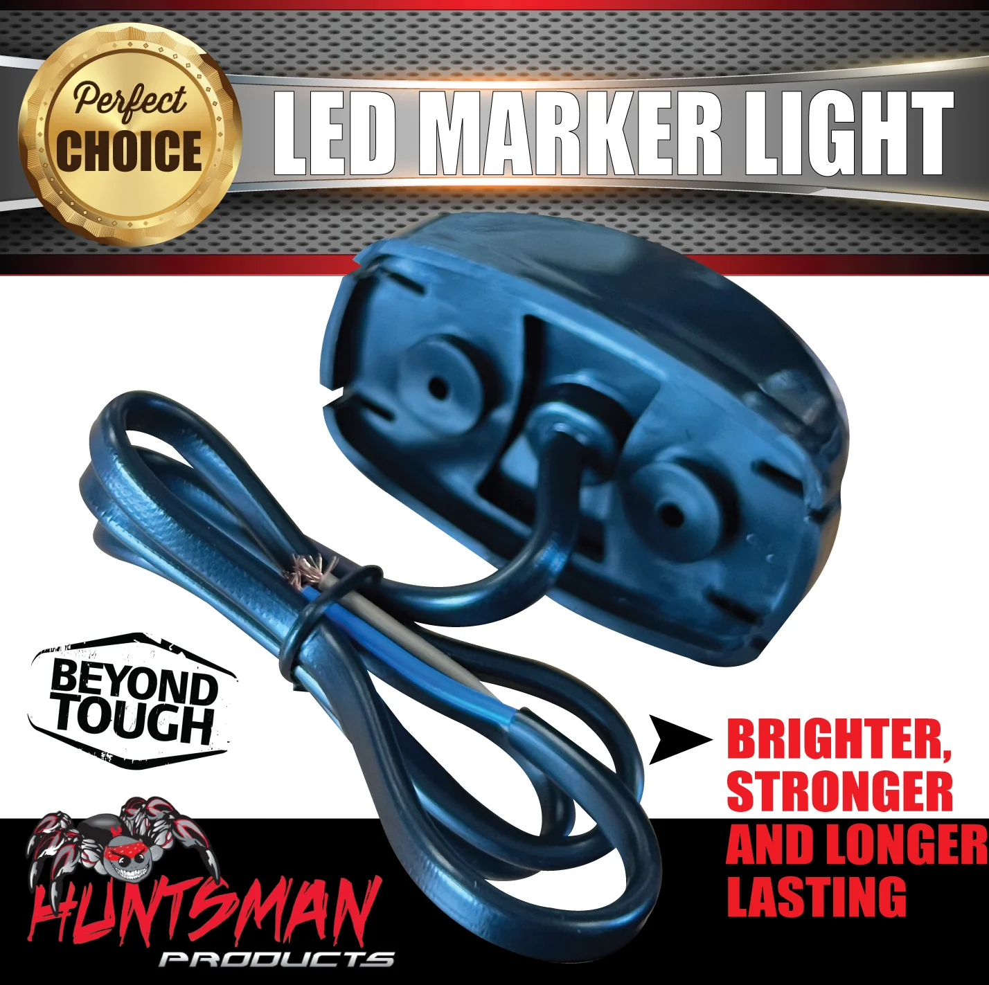 10x Huntsman Side Amber Clearance Indicator Marker LED Truck Trailer Light lamp 10-30 Volt - Image 8
