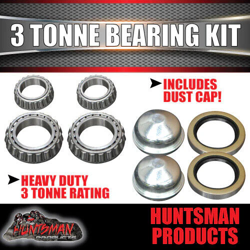 2x 12" 3 Tonne 8 Stud F250 F350 Electric Trailer Caravan Brake Drums & Bearings.  Suit Huntsman & Alko - Image 3