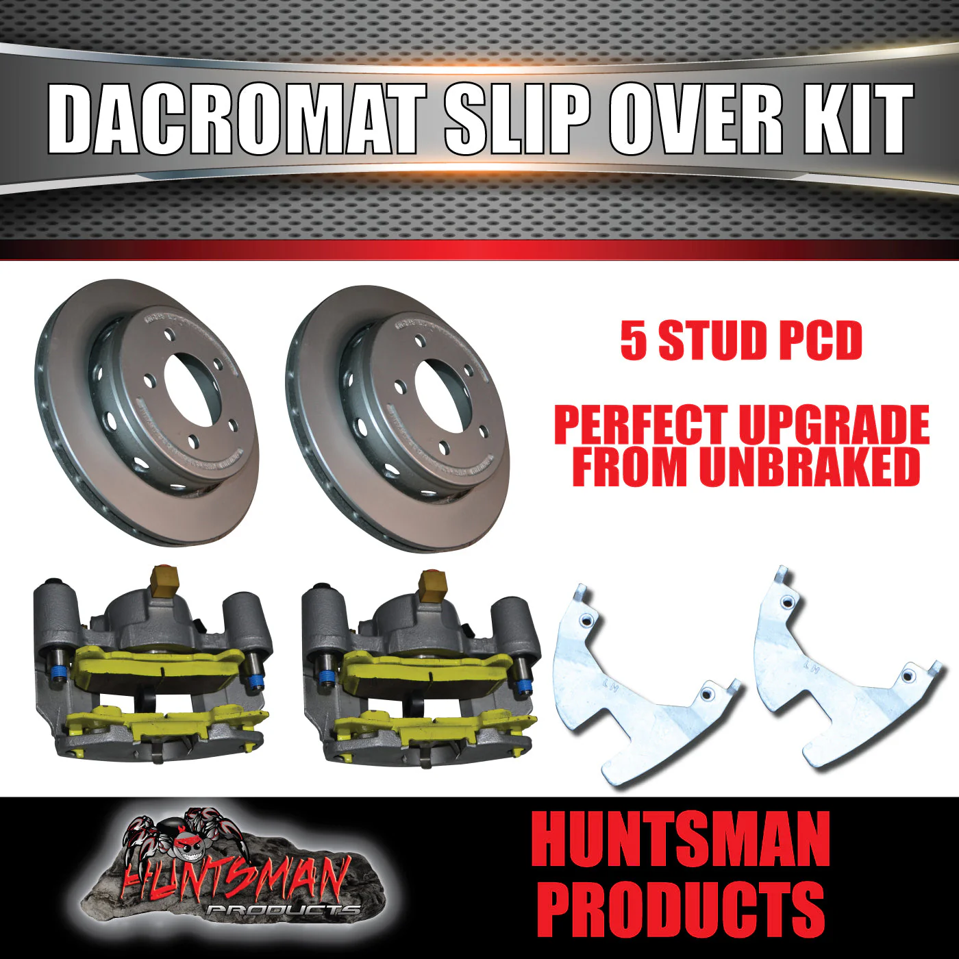 12" L/C Stud Dacromet Ventilated Trailer Caravan Hydraulic Disc Brake Kit - Image 11