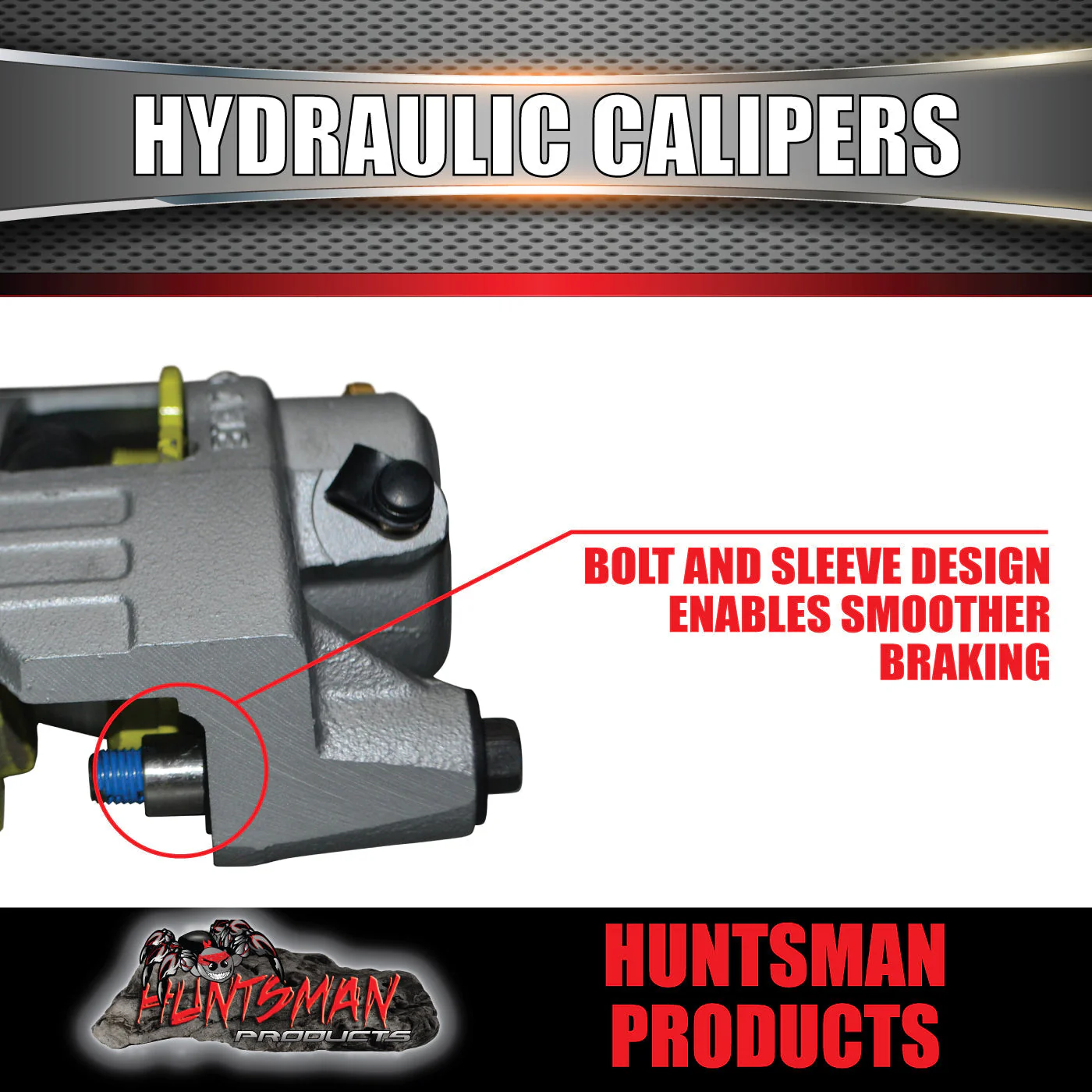 12" L/C Stud Dacromet Ventilated Trailer Caravan Hydraulic Disc Brake Kit. - Image 7