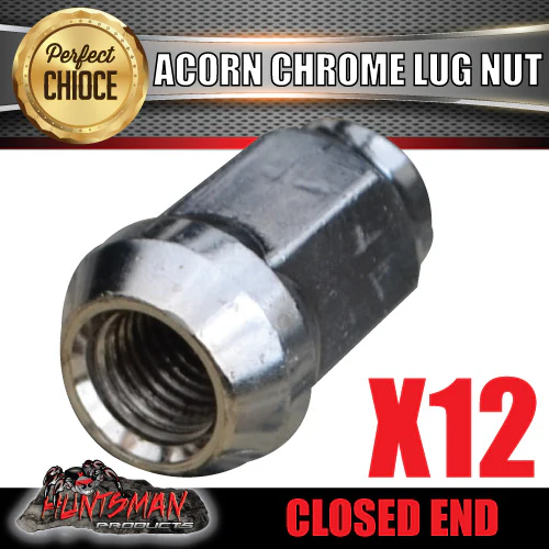 12 x 12x1.5 x 35mm Chrome Wheel Nuts suit Toyota Hilux Landcruiser Commodore etc - Image 2