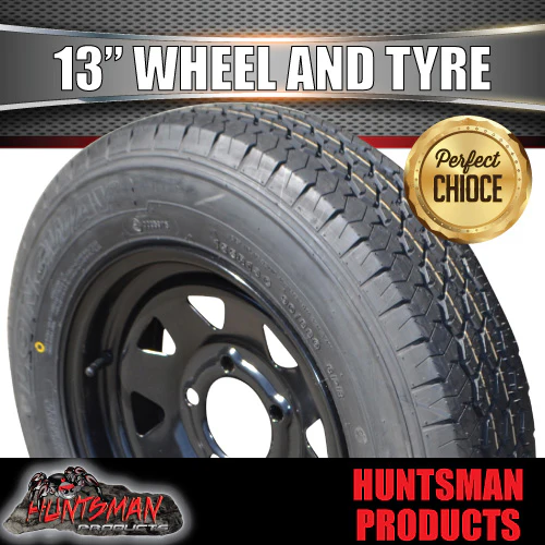 13x4.5 & 155R13C HT Holden Black Sunraysia Trailer Caravan Wheel Rim and Tyre - Image 5