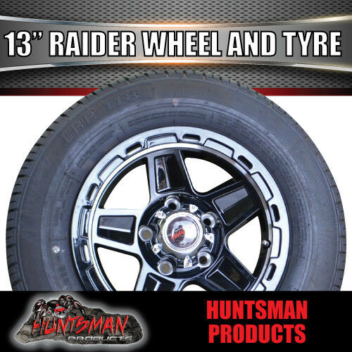 13" Trailer Caravan Raider Alloy Rim & 155R13C Tyre. suits Ford. 155 13 - Image 3