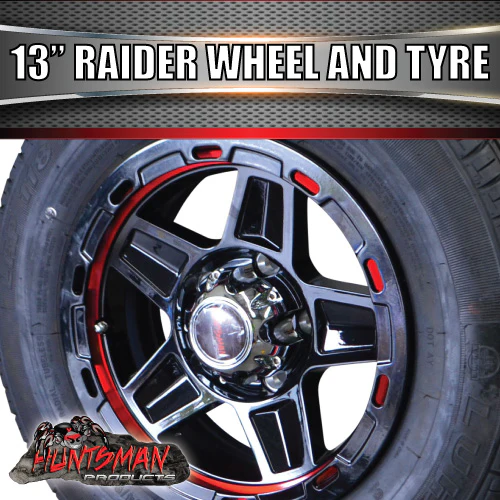 13" Trailer Caravan Raider Alloy Rim & 175R13C Tyre suits Ford. 175 13 - Image 3