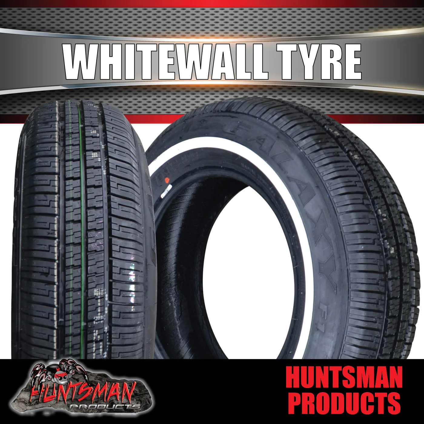 175/70R13 Whitewall Vitour Galaxy Tyres 14mm Line  82T White Wall 175 70 13 - Image 3