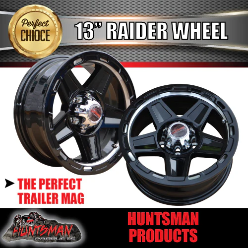13X5 Silver Ring Raider Alloy Mag Wheel suits Ford. Caravan Trailer Boat Jetski 5/114.3 PCD - Image 4