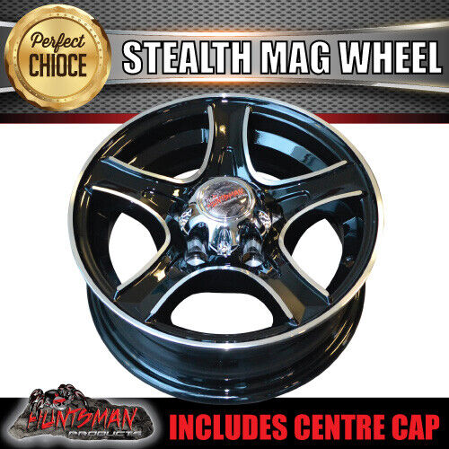 14" & 185R14 LT CF1100 Ford Stud Stealth Trailer Caravan Mag Wheel Rim & All Terrain Tyre - Image 9