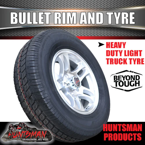14" Bullet Caravan Trailer Alloy & 185R14C Tyre suits Ford pattern. 185 14 - Image 6