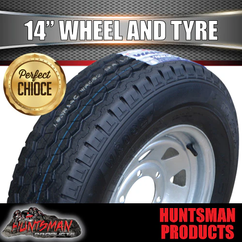 14x6 & 195R14C Sunraysia 6 Stud Landcruiser Pattern Boat Trailer Galvanised Wheel Rim & Tyre 6/139.7 - Image 4