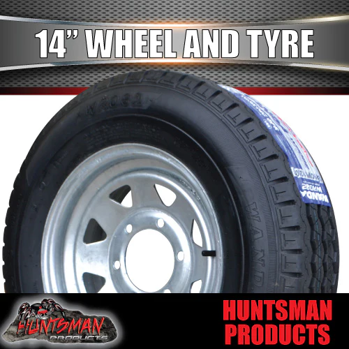 14x6 & 185R14C 6 Stud 6/139.7 Landcruiser Pattern Galvanised Boat Trailer Steel Wheel Rim. 185 14 - Image 4