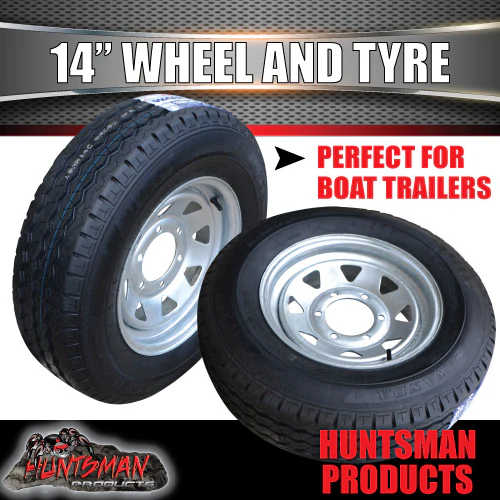 14x6 & 185R14C 6 Stud 6/139.7 Landcruiser Pattern Galvanised Boat Trailer Steel Wheel Rim. 185 14 - Image 5