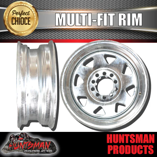 14" Galvanised Sunraysia Boat Trailer Multifit Wheel Rim suits Ford & HT Pattern - Image 2