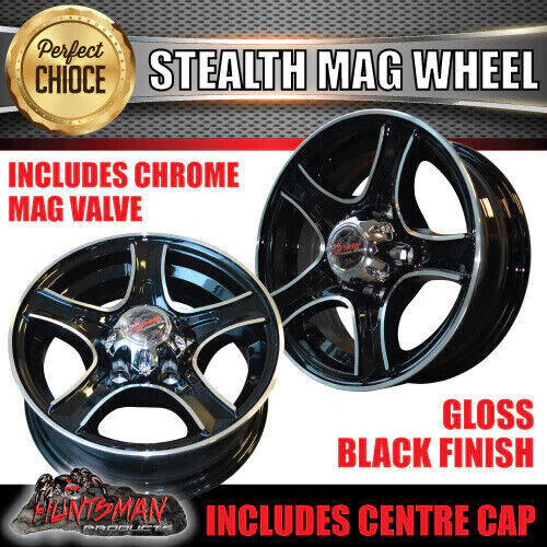 14" Ford Stud Stealth Trailer Caravan Mag Wheel Rim & 185R14 LT CF3000 Mud Tyre - Image 6