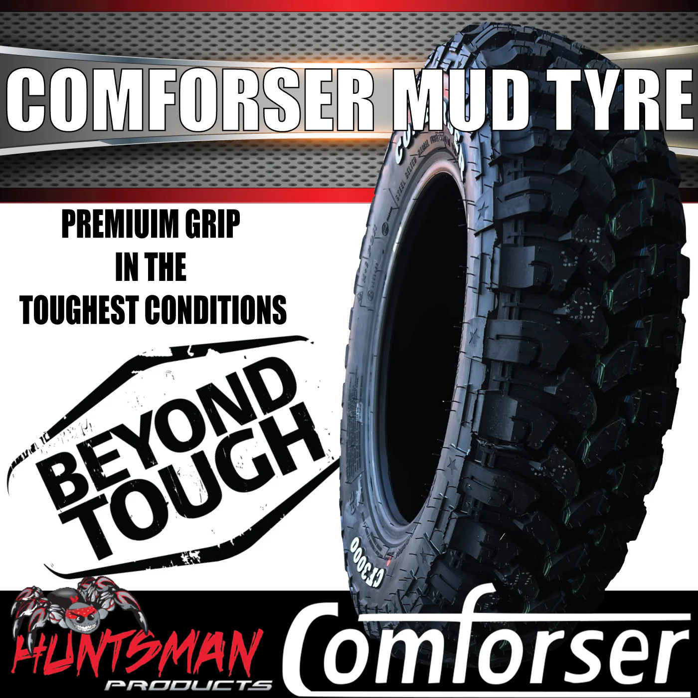 185R14 L/T 14" Mud Tyre 102/100Q Comforser CF3000 Off Road Light Truck 185 14 - Image 4