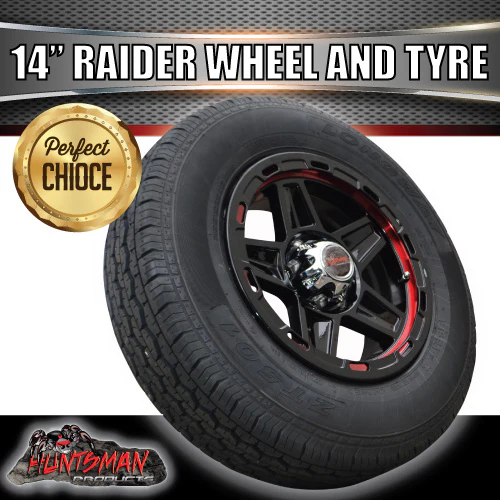 14" Trailer Caravan Raider Alloy Rim & 185R14C Tyre suits Ford. 185 14 - Image 4