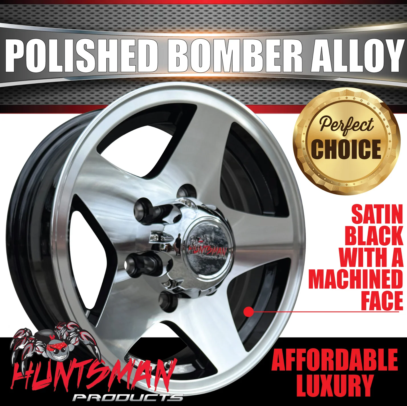 14" Trailer Caravan 6 Stud Polished Bomber Alloy Wheel & 195R14C Commercial Tyre. 195 14 - Image 11