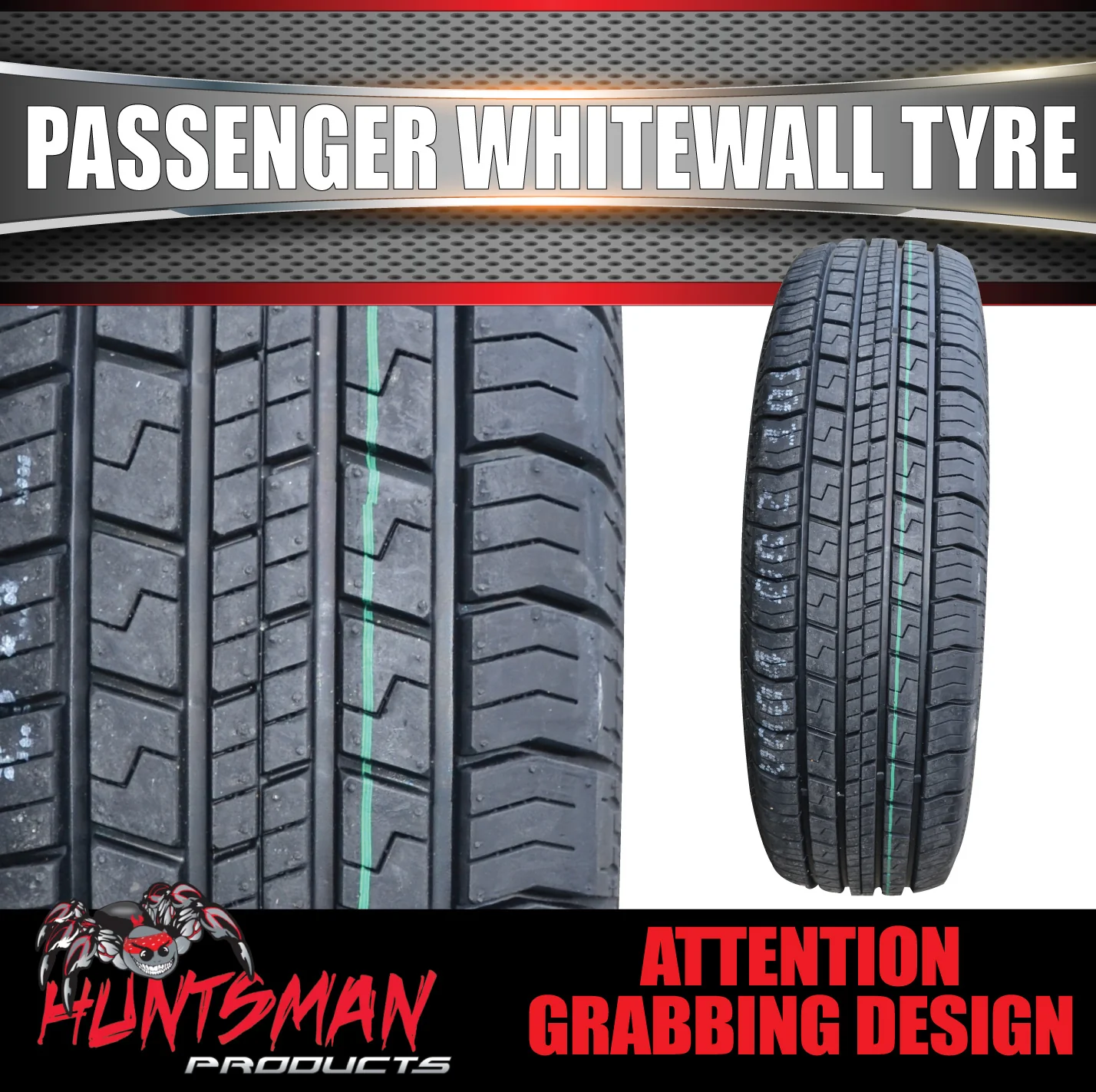 15" Whitewall 205/75R15 Suretrac tyre 97S. 28mm White Line 205 75 15 - Image 4