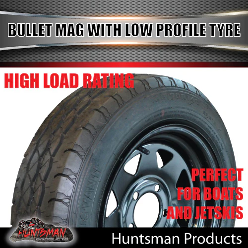 14x6 Trailer Caravan Sunraysia HQ Black Rim & 175/65R14C Low Profile Tyre. 175 65 14 - Image 3