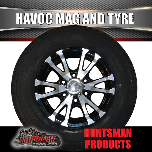 15" 6 Stud Trailer Caravan Havoc Alloy Rim & 195R15C Tyre. 195 15 - Image 5