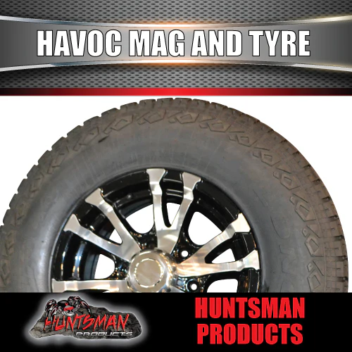 15" 6 Stud Trailer Caravan Havoc Alloy Rim & 235/75R15 LT 10 PLY Tyre. 235 75 15 - Image 4