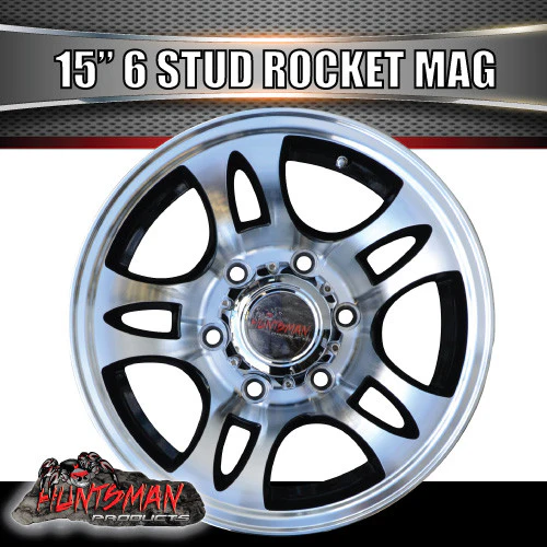 15" 6 Stud Rocket Caravan Trailer Alloy Wheel Rim & 195R15C LT Roadcruza RA1100 All Terrain Tyre 195 15 - Image 8