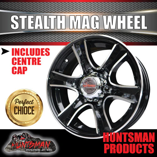 15" 6 Stud Stealth Caravan Trailer Alloy Wheel Rim & 195R15C LT Roadcruza RA1100 All Terrain Tyre 195 15 - Image 5