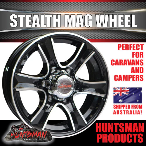 15" 6 Stud Stealth Caravan Trailer Alloy Wheel Rim & 195R15C LT Roadcruza RA1100 All Terrain Tyre 195 15 - Image 8
