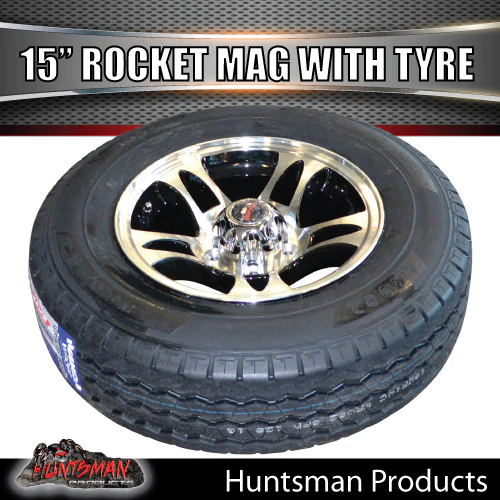 15" Trailer Caravan Rocket Alloy Rim Suit Ford & 225/70R15C Tyre. 225 70 15 - Image 5