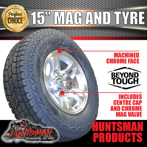 15" Trailer Caravan 6 Stud Bullet Alloy Wheel & 235/75R15 LT 10 Ply Tyre. 235 75 15 - Image 5