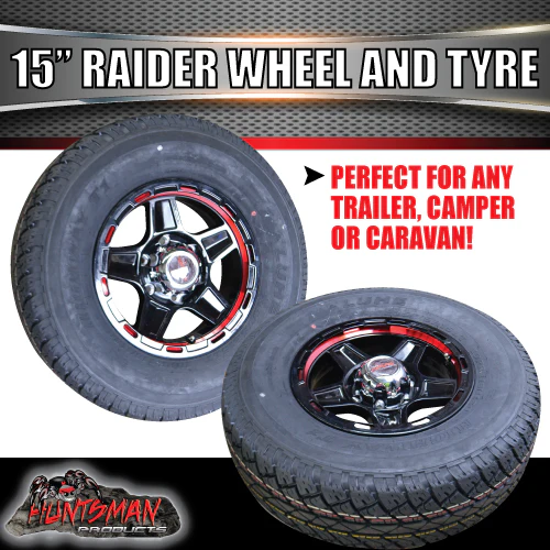 15" Trailer Caravan 6 Stud Raider & 235/75R15 LT Tyre. 235 75 15 - Image 4