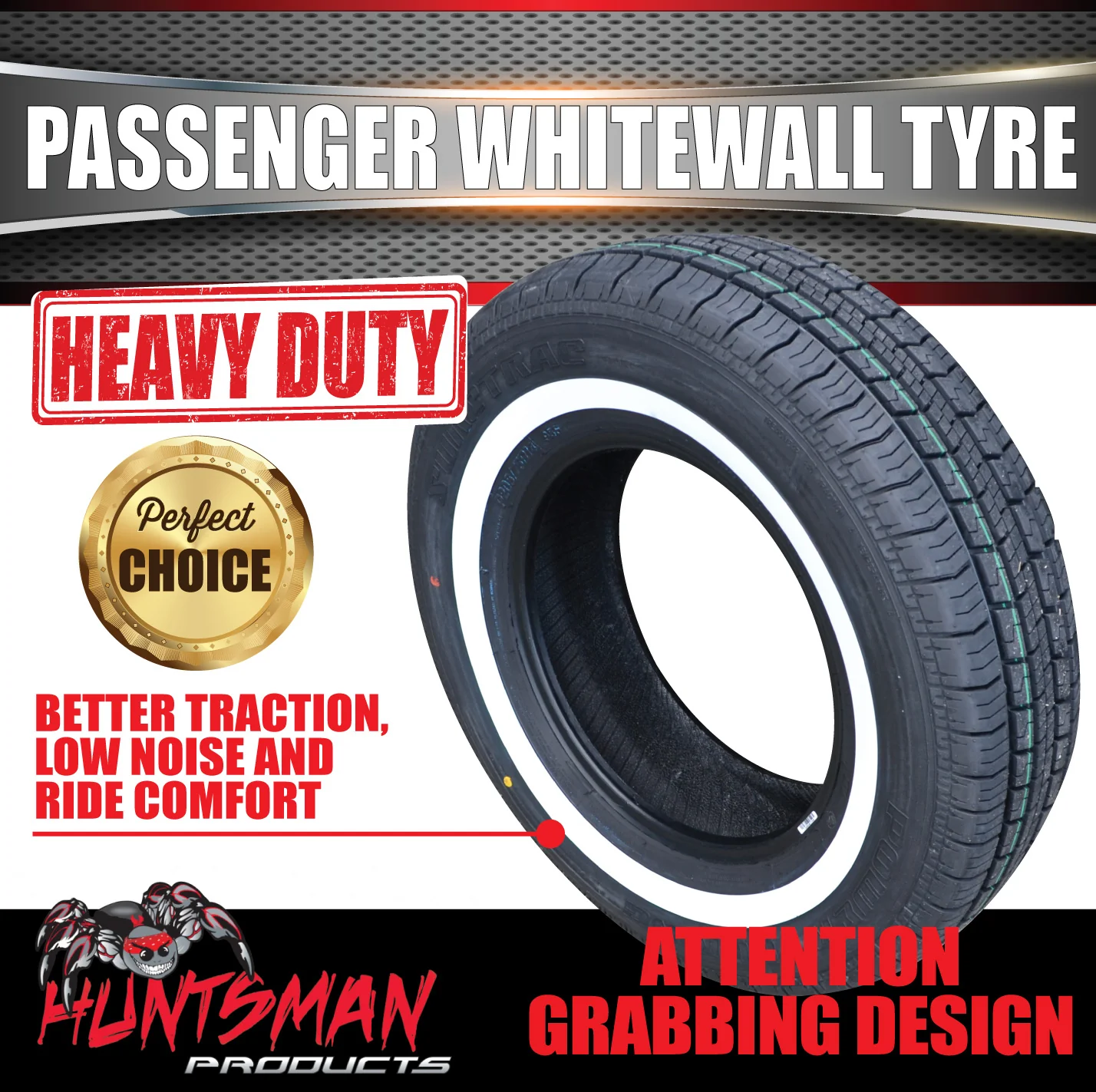 15" Whitewall 205/70R15 Suretrac Tyre 95s. 25mm White Line 205 70 15 - Image 5