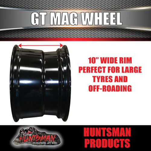 15X10 -44 Black GT Alloy Mag Wheel Rim 4x4 4WD 6/139.7 PCD. Fits Patrol Landcruiser - Image 4