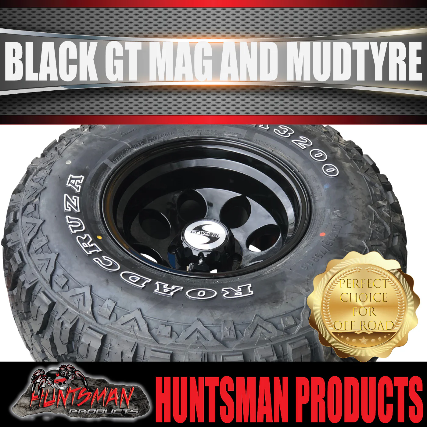 15X10 GT Alloy Mag Wheel 6/139.7 PCD & 35x12.5R15 Roadcruza RA3200 35" Mud Tyre - Image 5