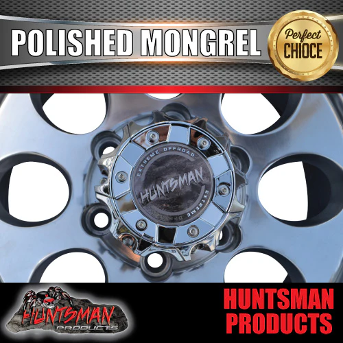 15X8 -22 Mongrel Alloy Rim 6/139.7 pcd. Polished finish. Fits Patrol, Landcruiser, Hilux, Triton, Rodeo ETC - Image 5