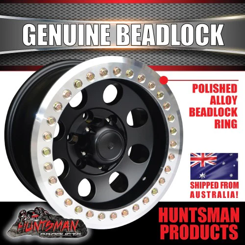 15X8 6/139.7 PCD -30 Offset Alloy Genuine Beadlock Rim Fit Patrol Landcruiser + More - Image 3