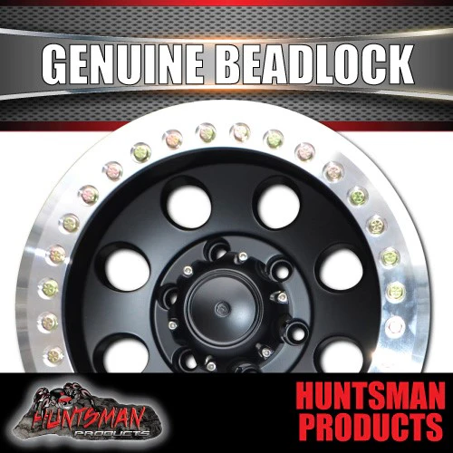 15X8 6/139.7 PCD -30 Offset Alloy Genuine Beadlock Rim Fit Patrol Landcruiser + More - Image 4