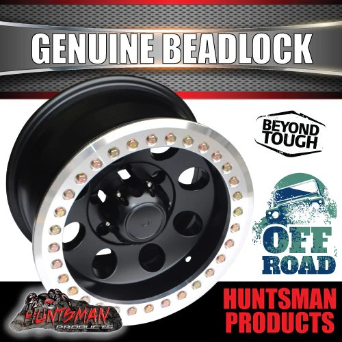 15X8 6/139.7 PCD -30 Offset Alloy Genuine Beadlock Rim Fit Patrol Landcruiser + More - Image 5