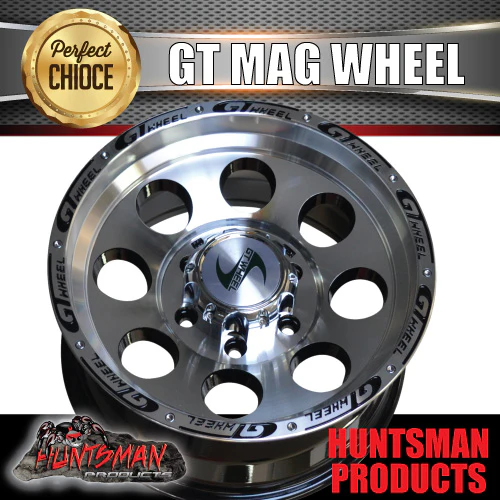 15X8 GT Alloy Mag Wheel Rim 6/139.7 pcd, -20 Offset Fits Landcruiser Nissan etc - Image 4