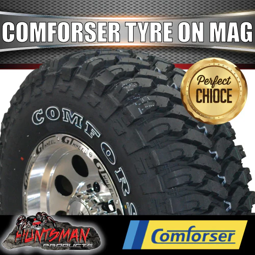 15x8 GT Alloy Mag Wheel 6/139.7 PCD & 235/75R15 Comforser Mud Tyre 235 75 15. - Image 7