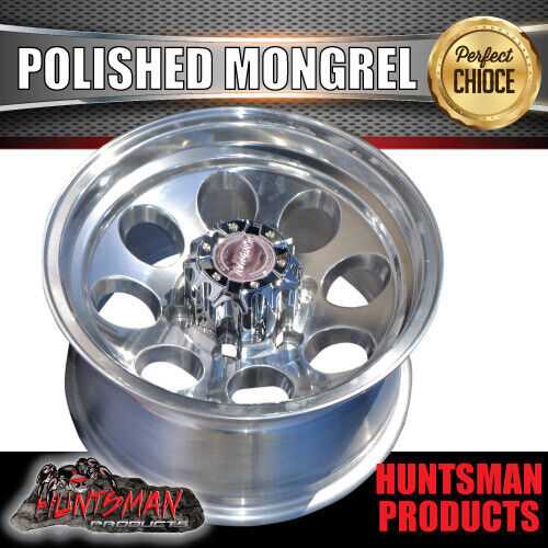 15x8 Polished Mongrel Mag Rim 6/139.7 PCD & 35x12.5R15 LT Roadcruza RA1100 A/T Tyre - Image 7
