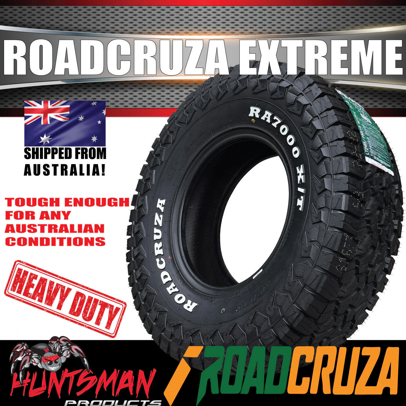 16" GT Alloy Mag Wheel & 245/70R16 Roadcruza RA7000 X/T Extreme Terrain Tyre 6/139.7 PCD - Image 7